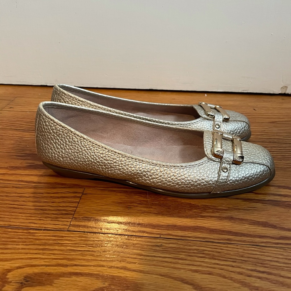 Aerosoles Sherbet Ballet Flats (Gold Metallic)